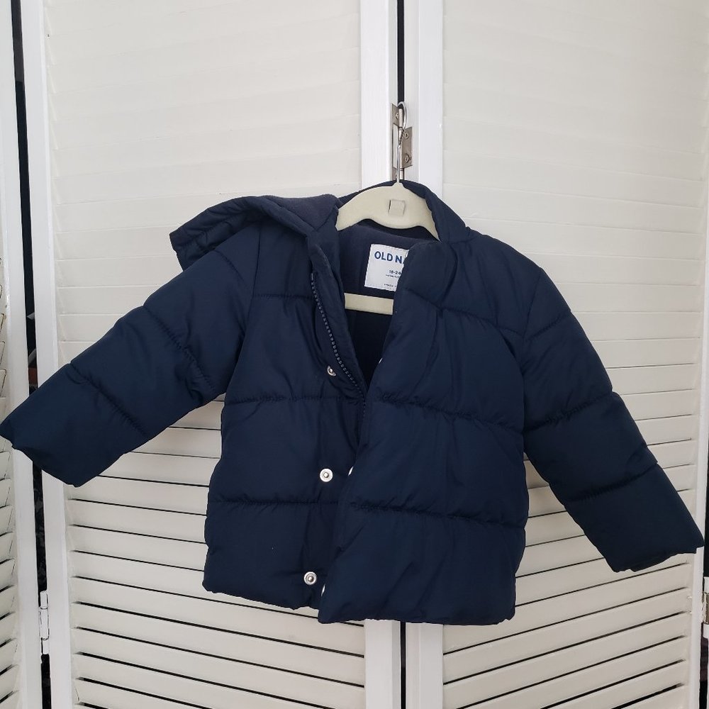 Old Navy Kids Navy Puffer Jacket